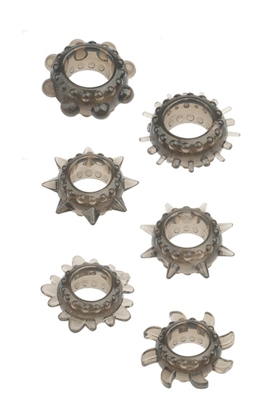 Набор колец MENZSTUFF 6PC STRECHEABLE RING SET , DT21177