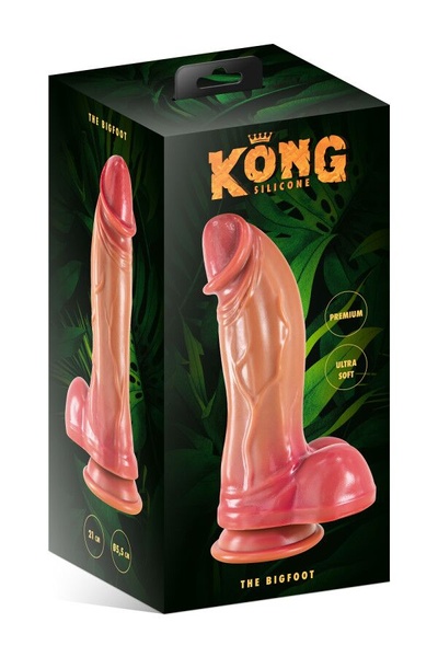 Фэнтезийный фаллоимитатор Kong Silicone The BigFoot SO9942