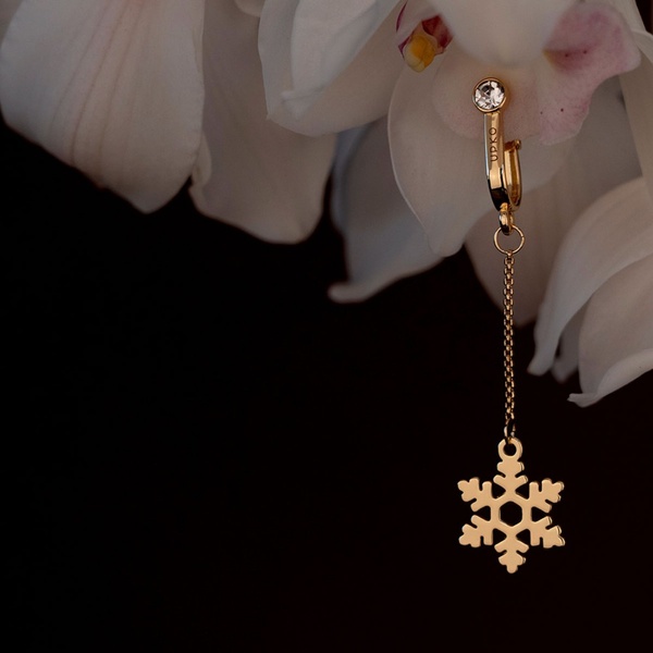 Украшения для клитора и половых губ non-pierced clitoral jewelry dangle with snowflake UPKO , U63326