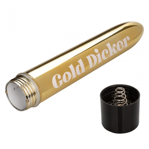 Вібратор Naughty Bits Gold Dicker Vibe, CE14192