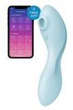 Вакуумний смарт-стимулятор із вібрацією Satisfyer Curvy Trinity 5 (Blue), керування зі смартфона , SO6726 SO6726 фото