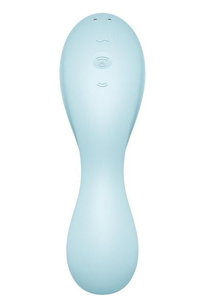 Вакуумний смарт-стимулятор із вібрацією Satisfyer Curvy Trinity 5 (Blue), керування зі смартфона , SO6726 SO6726 фото