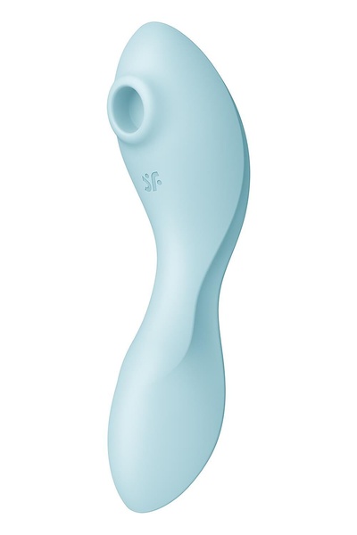 Вакуумный смарт-стимулятор с вибрацией Satisfyer Curvy Trinity 5 (Blue), управление со смартфона SO6726 SO6726 фото