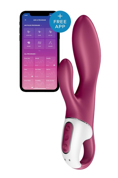 Подвійний смарт вібратор із функцією нагріву Satisfyer Heated Affair Connect App , T360358