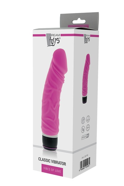 Вібромасажер PURRFECT SILICONE CLASSIC 6.5 INCH, PINK , DT20778