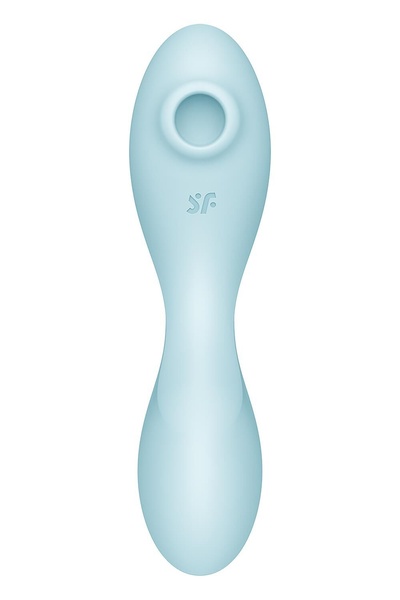 Вакуумный смарт-стимулятор с вибрацией Satisfyer Curvy Trinity 5 (Blue), управление со смартфона SO6726 SO6726 фото