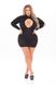 Платье с открытой спиной DEVILISH BACKLESS DRESS BLACK, PLUS SIZE , 7225110XBLKOS