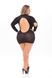 Платье с открытой спиной DEVILISH BACKLESS DRESS BLACK, PLUS SIZE , 7225110XBLKOS