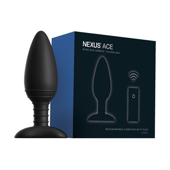 Анальная вибропробка Nexus ACE Large, с пультом ДУ, макс. диаметр 5см Черный ACE002 ACE002 фото