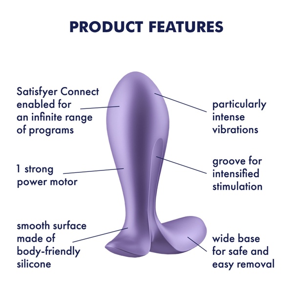 Анальная смарт-пробка с вибрацией Satisfyer Intensity Plug Purple SO8626 SO8626 фото