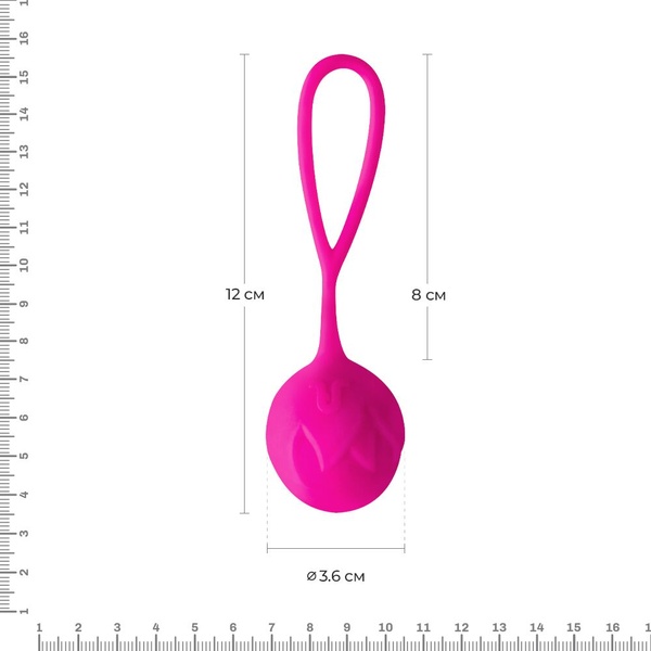 Вагинальные шарики Adrien Lastic Geisha Lastic Balls Mía Magenta (L), диаметр 4 см, масса 42 г Пурпурно-красный AD40551 AD40551 фото