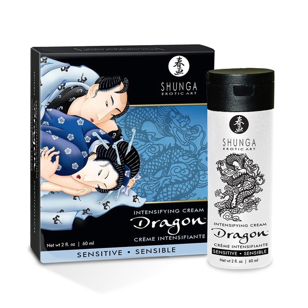 Стимулювальний крем для пар Shunga SHUNGA Dragon Cream SENSITIVE (60 мл) ніжніший ефект , SO2524 SO2524 фото