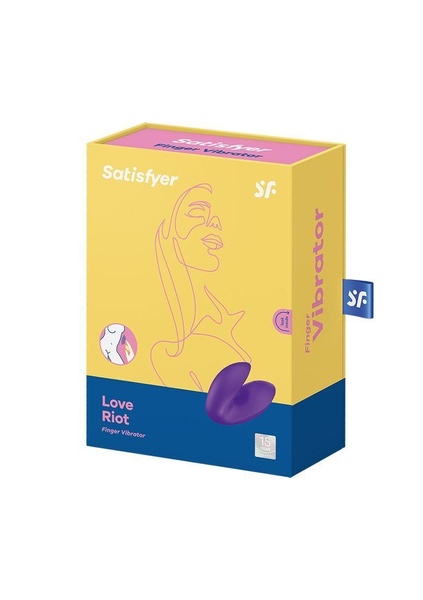 Вібратор на палець Satisfyer Love Riot Purple, 12 варіантів використання , SO7789 SO7789 фото