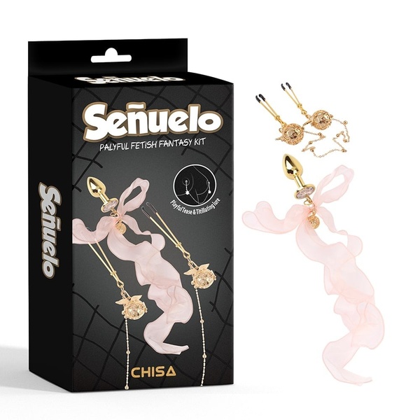 Набор CHISA Senuelo Palyful Fetish Fantasy Kit анальная пробка и зажимы для сосков , 87826 /CN-732487826