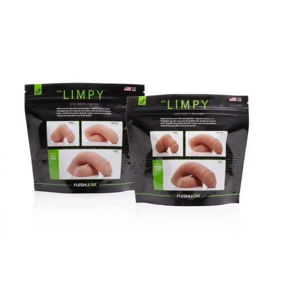 М'який фаллопротез Fleshlight Mr.Limpy, тілесний, 19 х 5 см, E21546