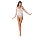 Бодістокінг Passion BS064 One Size, White, боді, закрите плече, відкритий доступ Білий, PBS064W PBS064W фото 2