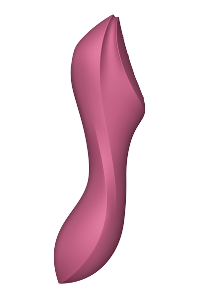 Подвійний вібратор із вакуумною стимуляцією SATISFYER CURVY TRINITY 3 RED, T360360