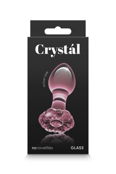 Скляна пробка NS Novelties CRYSTAL FLOWER PINK, T280923