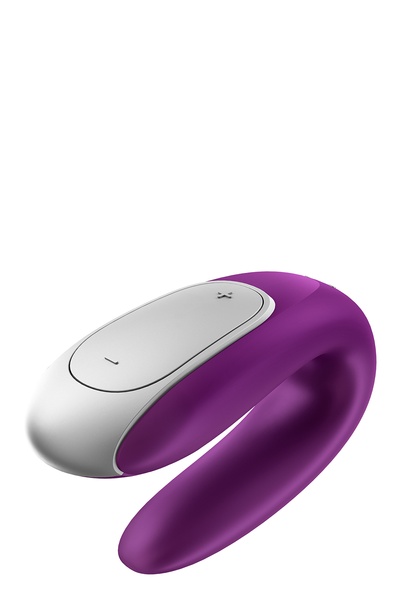 Вибратор для пар с фирменным пультом управления Satisfyer DOUBLE FUN VIOLET , T360148