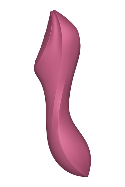 Двойной вибратор с вакуумной стимуляцией SATISFYER CURVY TRINITY 3 RED , T360360