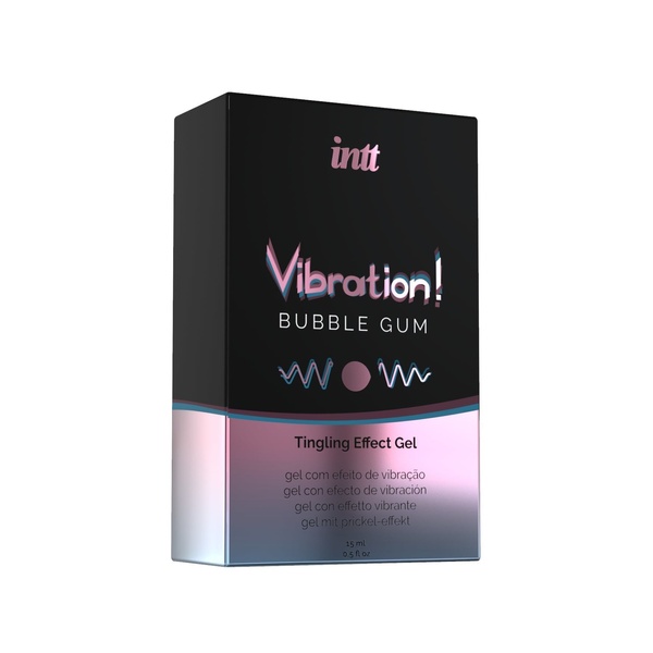 Рідкий вібратор Intt Vibration Bubble Gum (15 мл), густий гель, дуже смачний, діє до 30 хвилин , SO3348 SO3348 фото