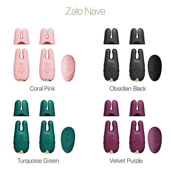 Смарт-вібратор для грудей Zalo - Nave Coral Pink, пульт ДК, робота через додаток , SO7491 SO7491 фото