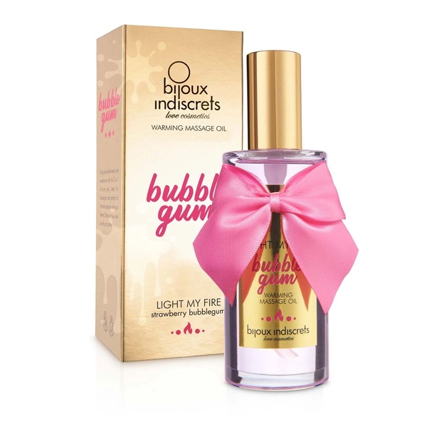 Розігрівальна олія Bijoux Indiscrets Light my Fire – Strawberry Bubblegum , SO9343 SO9343 фото