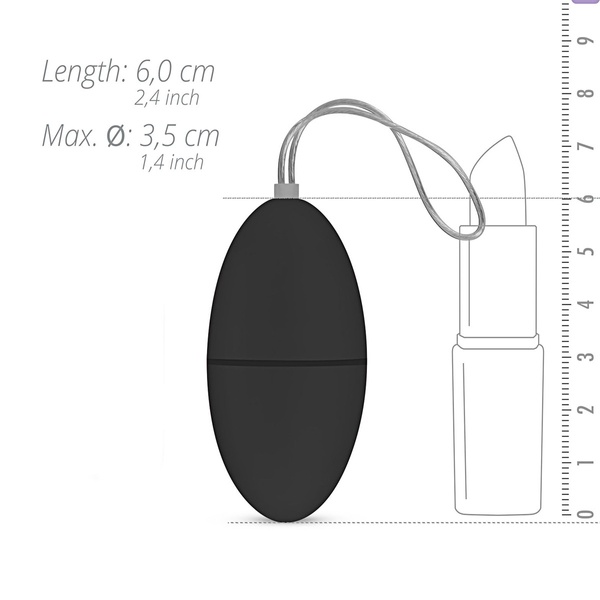 Віброяйце з пультом Easytoys Remote Control Vibrating Egg, ЧОРНИЙ , ET521939