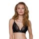 Еластичний топ з мереживом Passion PS001 TOP S, black , SO4177