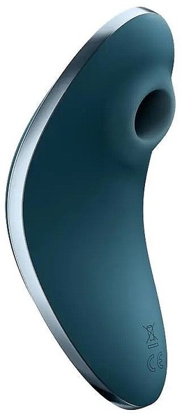 Вакуумный клиторальный стимулятор с вибрацией SATISFYER VULVA LOVER 1 BLUE , T360432