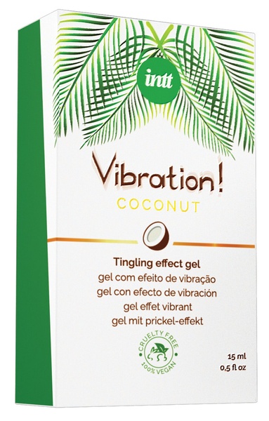 Рідкий вібратор Intt Vibration Coconut Vegan (15 мл) , SO5972 SO5972 фото