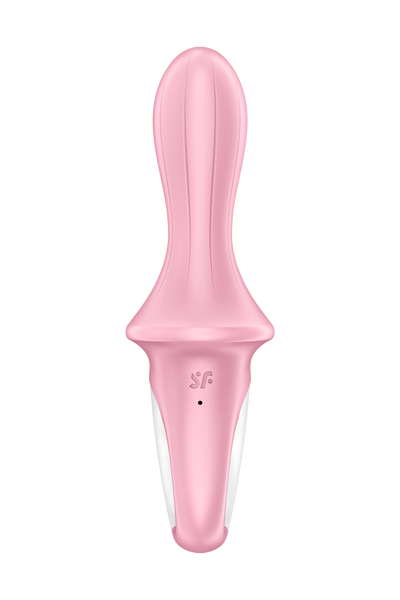 Надувной анальный смарт вибратор SATISFYER AIR PUMP BOOTY 5 CONNECT APP RED , T360436