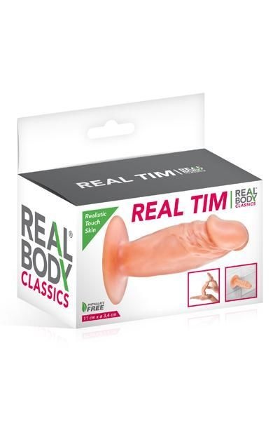 Фаллоимитатор Real Body - Real Tim Flash, TPE, диаметр 3,4см Телесный SO2216 SO2216 фото