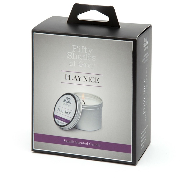 Ароматическая свеча Fifty Shades of Gray Play Nice Vanilla Candle с ароматом ванили, 90 г , FS80173