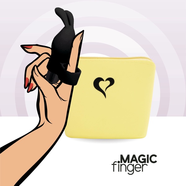 Вібратор на палець FeelzToys Magic Finger Vibrator Black , SO4436 SO4436 фото