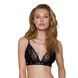 Эластичный топ с кружевом Passion PS001 TOP XL, black SO4178