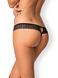 Стринги с интимным вырезом Obsessive Shibu crotchless thong black S/M , 410116