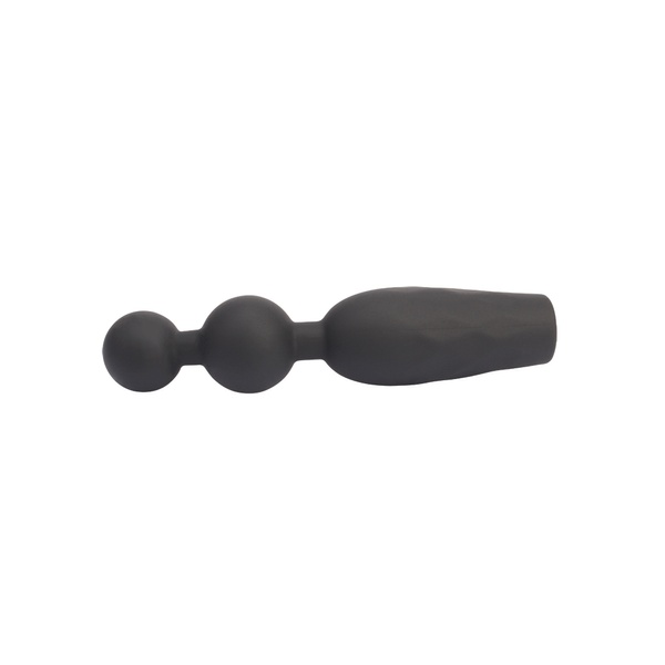 Анальная пробка с вибрирующими бусинами Vibrating Booty Beads-Black Mont-CHISA , CH411822