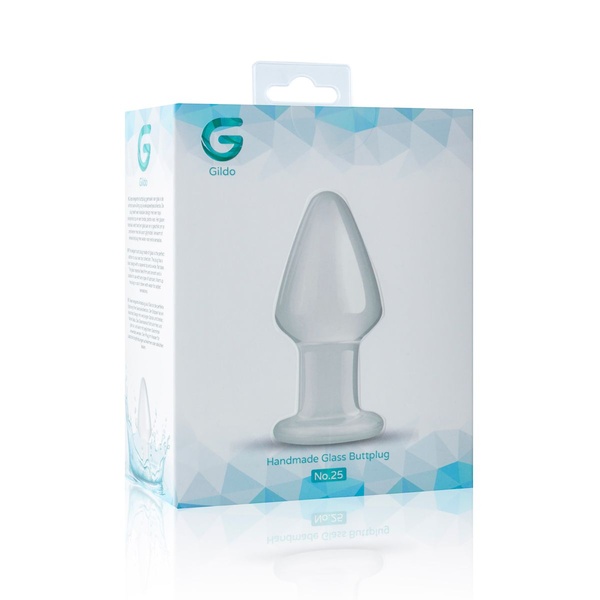 Скляна анальна пробка Gildo Glass Buttplug No. 25 , SO4416 SO4416 фото