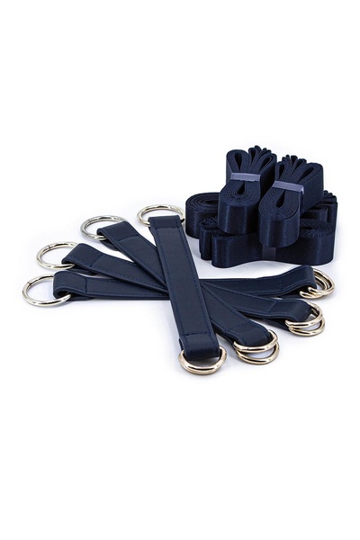 Система фиксации к кровати NS Novelties BONDAGE COUTURE TIE DOWN STRAPS BLUE , T280887