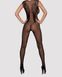 Комбинезон Obsessive c рисунком крыльев Bodystocking N112 Черный S\M , 410132