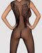 Комбинезон Obsessive c рисунком крыльев Bodystocking N112 Черный S\M , 410132