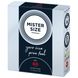 Презервативи Mister Size - pure feel - 60 (3 condoms), товщина 0,05 мм , SO8036