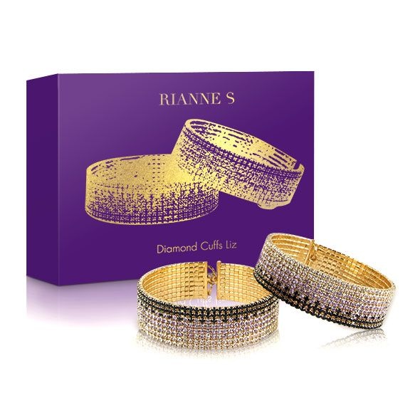 Лакшери наручники-браслеты с кристаллами Rianne S: Diamond Cuffs, подарочная упаковка SO3873 SO3873 фото