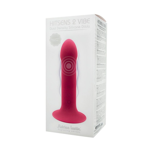 Дилдо с вибрацией Adrien Lastic Hitsens 2 Pink, отлично для страпона, макс диаметр 4см, длина 17,2см SO5052 SO5052 фото