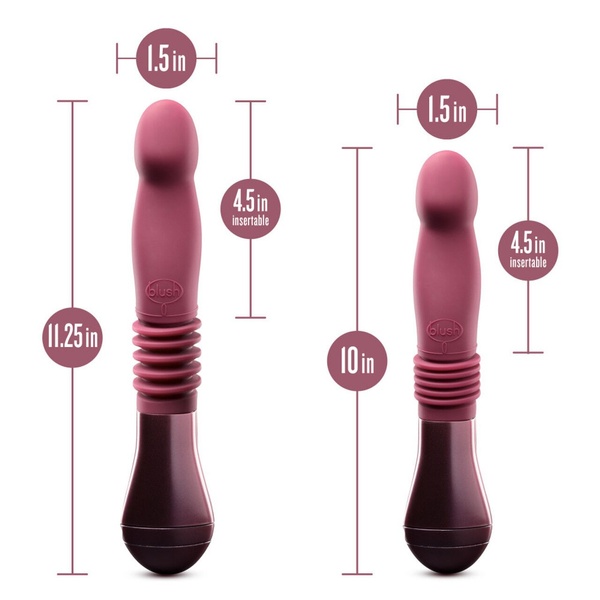 Пульсатор Temptasia by Blush - Trixie Thrusting Dildo - Wine Red SO8835 SO8835 фото