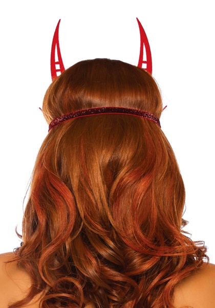 Блискуча маска диявола Leg Avenue Glitter devil mask O/S , LA2821S