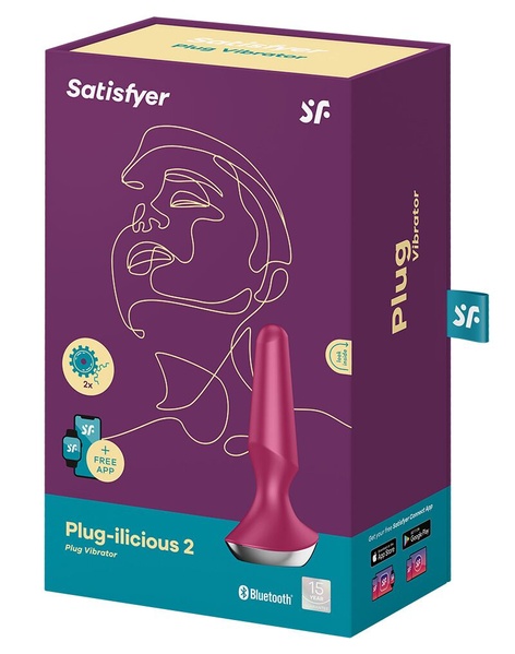 Анальная смарт-вибропробка Satisfyer Plug-ilicious 2 Berry SO5443 SO5443 фото