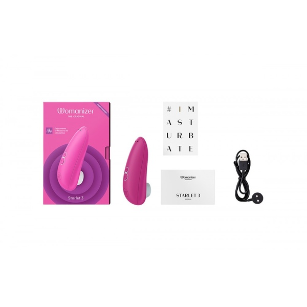 Вакуумний кліторальний стимулятор Womanizer Starlet 3 Pink , W44086