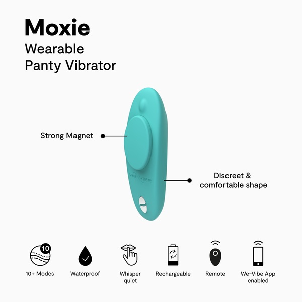 Вибратор в трусики WE-VIBE Moxie+ Aqua , W44131